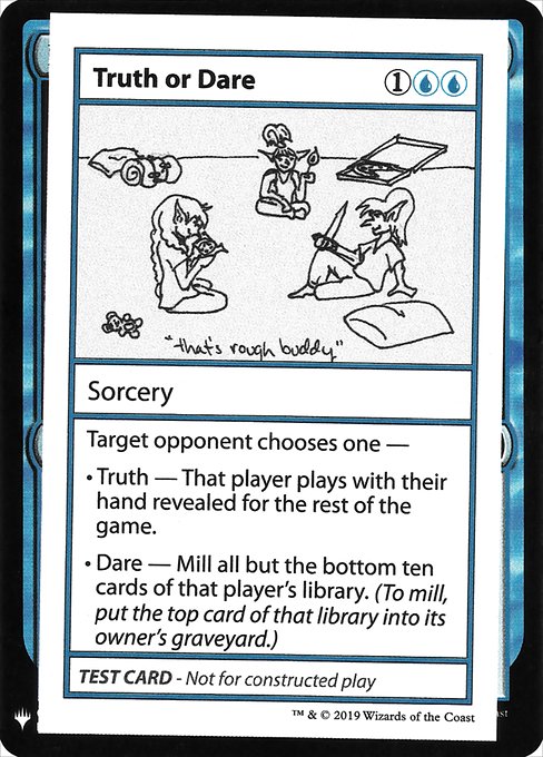 Truth or Dare from Mystery Booster Playtest Cards 2019