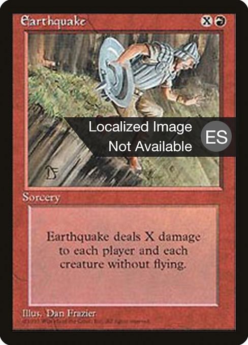 Earthquake from Fourth Edition Foreign Black Border
