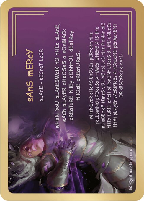 sAnS mERcY highlighted card art