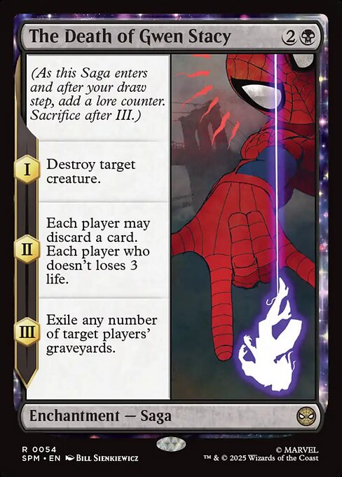 The Death of Gwen Stacy highlighted card art