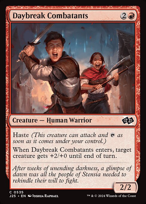 Daybreak Combatants highlighted card art