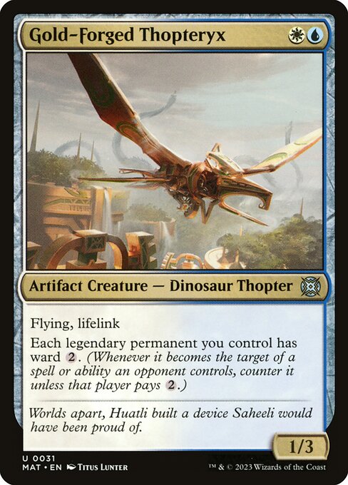 Gold-Forged Thopteryx from March of the Machine: The Aftermath