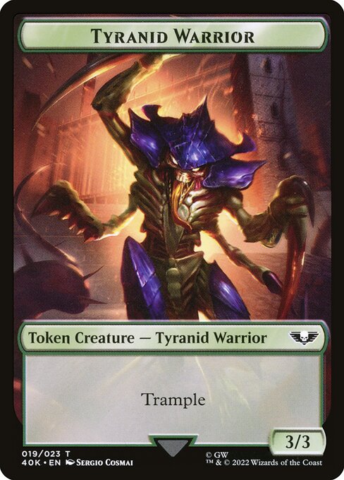 Tyranid Warrior highlighted card art