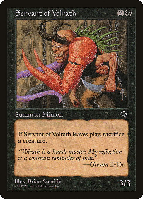 Servant of Volrath highlighted card art