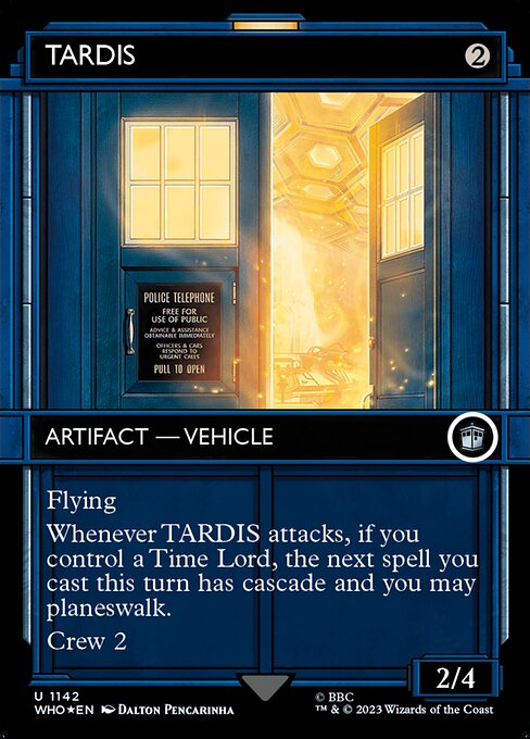 TARDIS highlighted card art