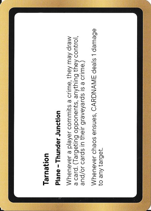Tarnation highlighted card art