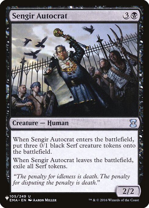 Sengir Autocrat highlighted card art