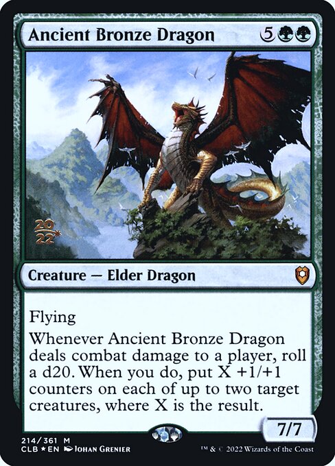 Ancient Bronze Dragon from Battle for Baldur's Gate Promos