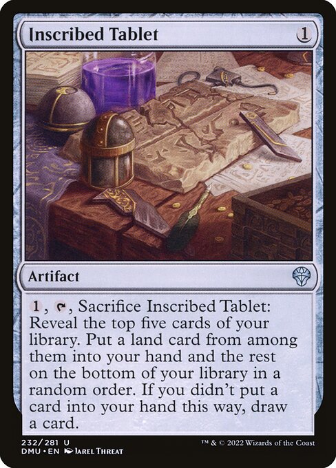 Inscribed Tablet highlighted card art