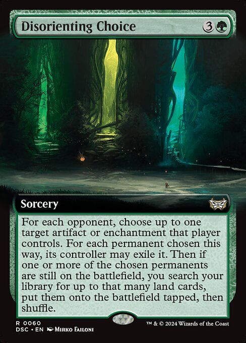 Disorienting Choice highlighted card art