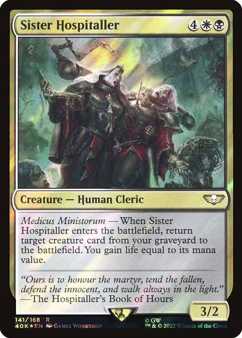Sister Hospitaller highlighted card art