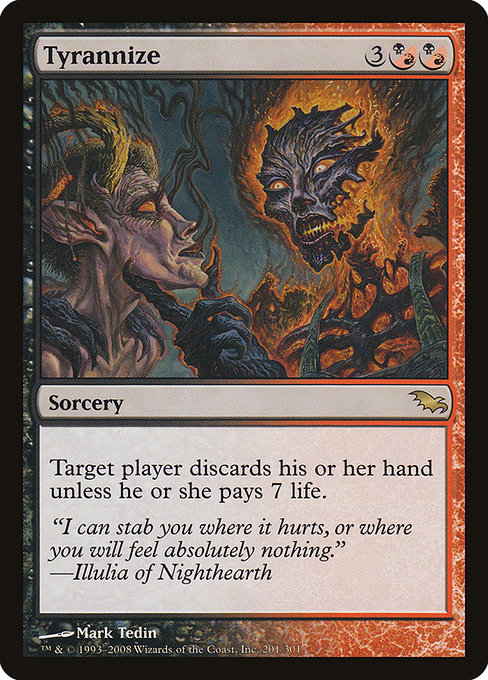 Tyrannize highlighted card art