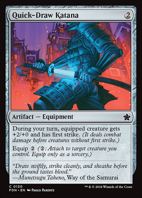 Quick-Draw Katana highlighted card art