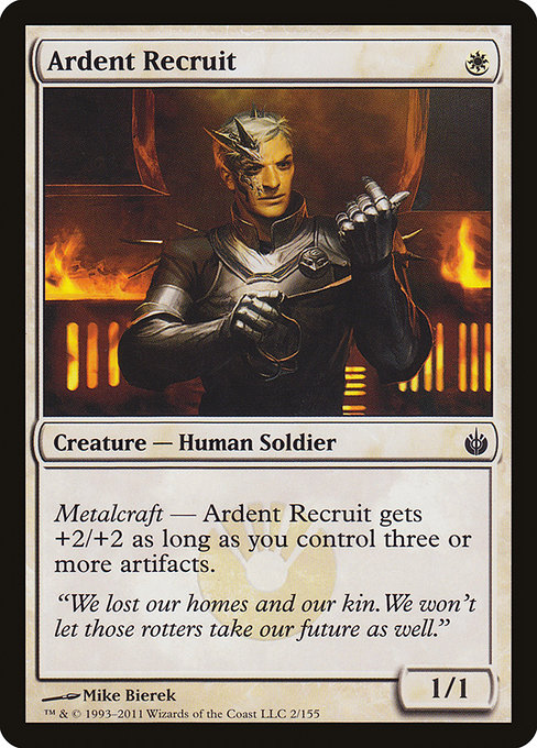 Ardent Recruit from Mirrodin Besieged
