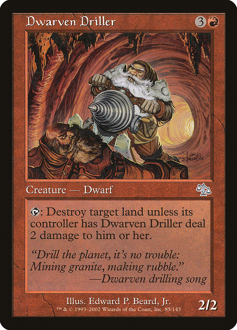 Dwarven Driller highlighted card art