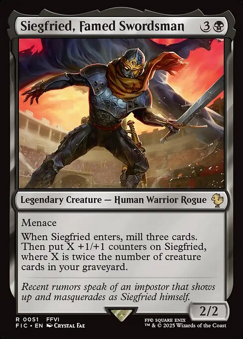 Siegfried, Famed Swordsman highlighted card art