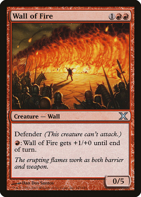 Wall of Fire from Tenth Edition