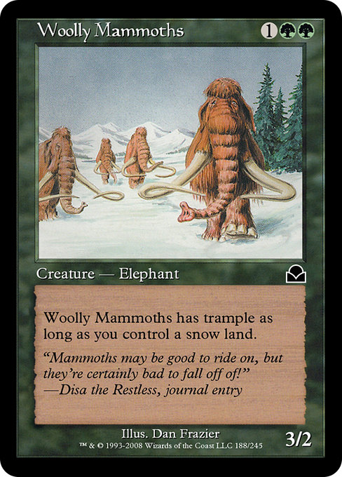 Woolly Mammoths highlighted card art