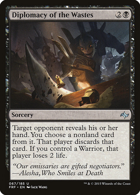 Diplomacy of the Wastes highlighted card art