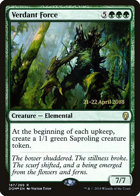 Verdant Force from Dominaria Promos