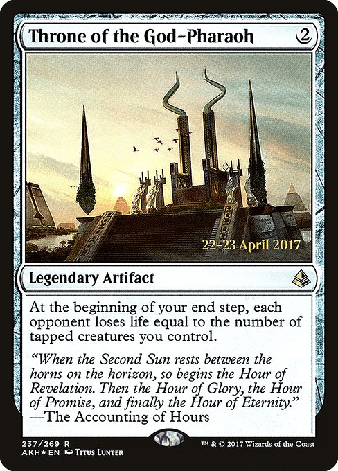 Throne of the God-Pharaoh from Amonkhet Promos