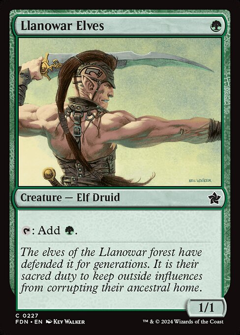 Llanowar Elves from Foundations