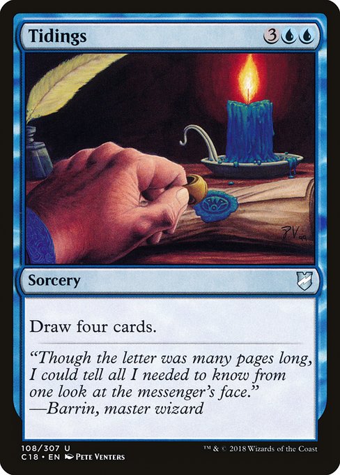 Tidings highlighted card art