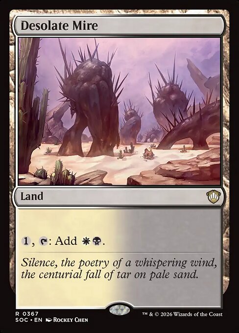 Desolate Mire from Secrets of Strixhaven Commander