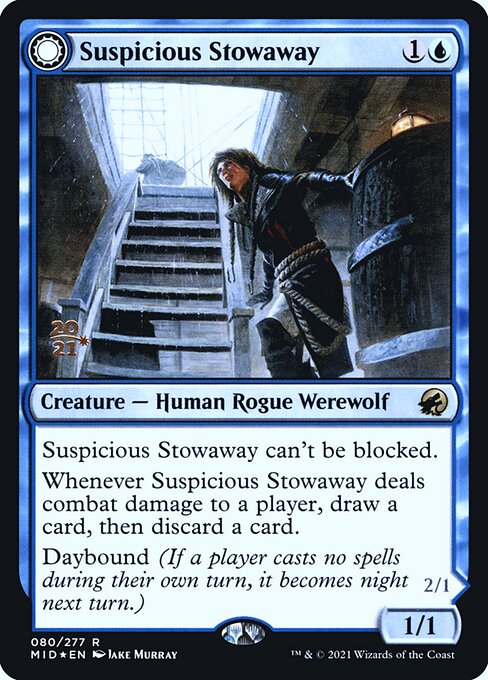 Suspicious Stowaway // Seafaring Werewolf from Innistrad: Midnight Hunt Promos