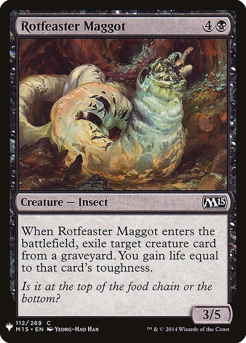 Rotfeaster Maggot highlighted card art