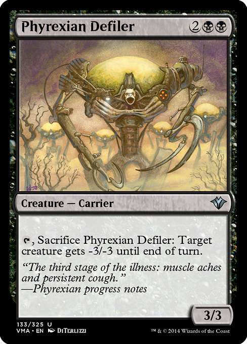 Phyrexian Defiler highlighted card art