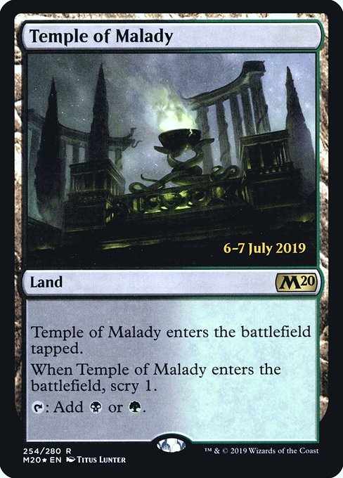 Temple of Malady from Core Set 2020 Promos