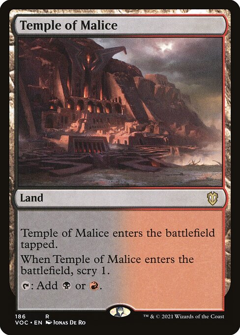 Temple of Malice from Crimson Vow Commander