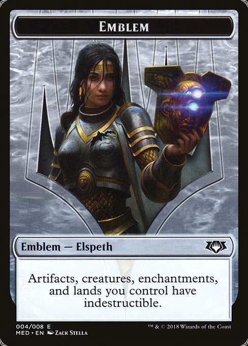 Elspeth, Knight-Errant Emblem highlighted card art