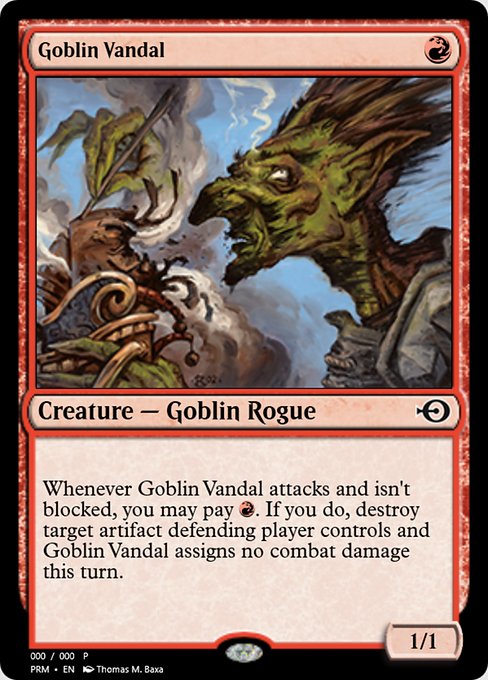 Goblin Vandal highlighted card art