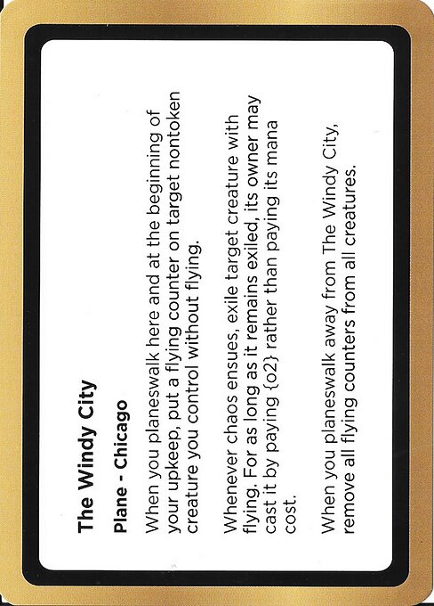 The Windy City highlighted card art