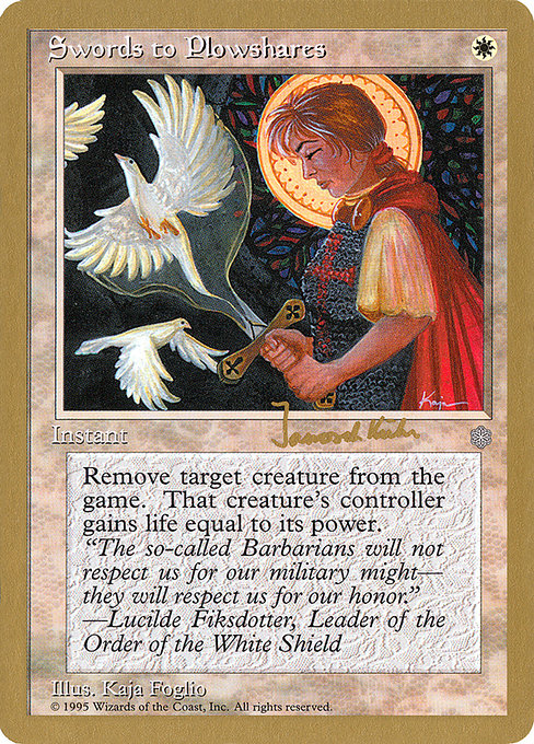 Swords to Plowshares from World Championship Decks 1997