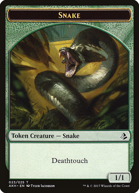 Snake highlighted card art