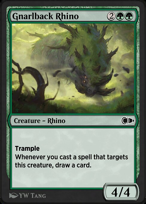 Gnarlback Rhino highlighted card art