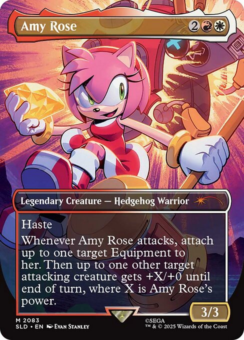 Amy Rose highlighted card art