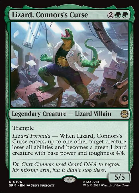 Lizard, Connors's Curse highlighted card art