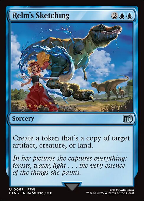 Relm's Sketching highlighted card art