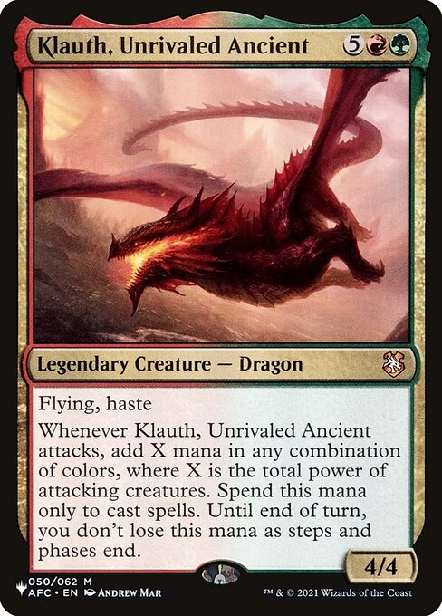 Klauth, Unrivaled Ancient highlighted card art