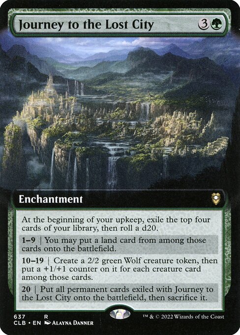 Journey to the Lost City highlighted card art