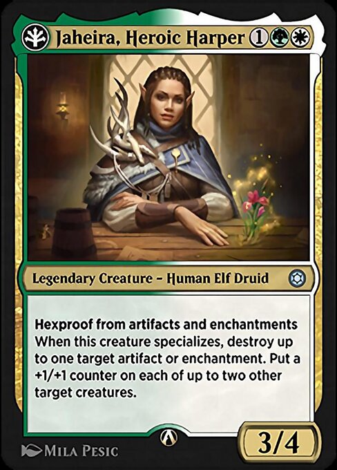 Jaheira, Heroic Harper highlighted card art