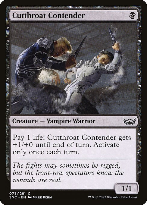 Cutthroat Contender highlighted card art