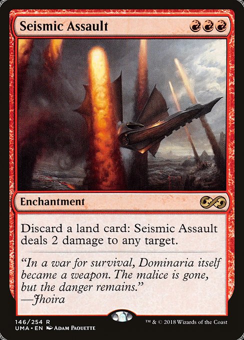 Seismic Assault highlighted card art