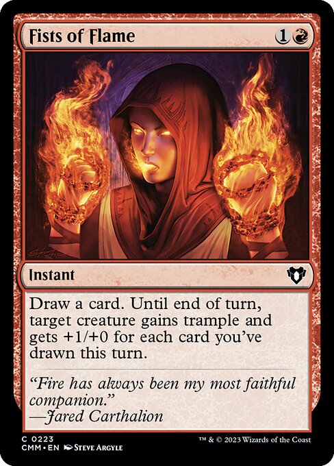 Fists of Flame from Commander Masters