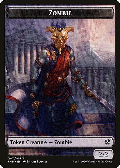 Zombie from Theros Beyond Death Tokens