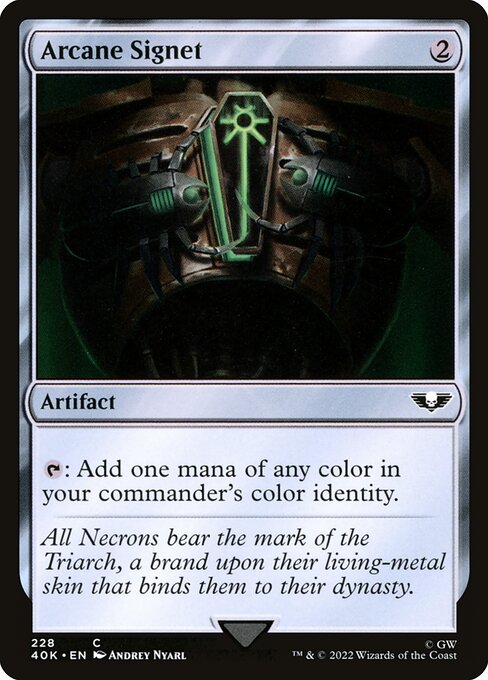 Arcane Signet from Warhammer 40,000 Commander